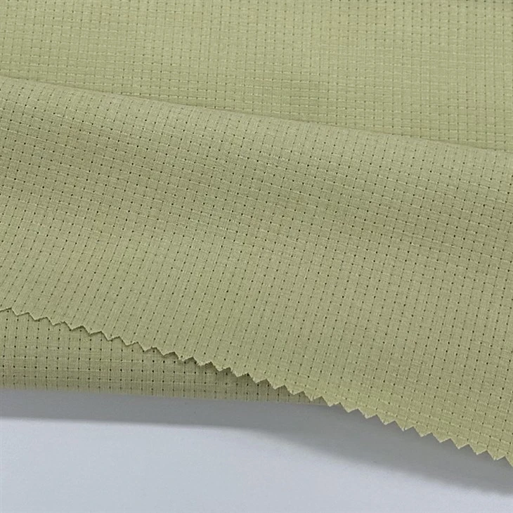 Grid Woven 100% Polyester Fabric